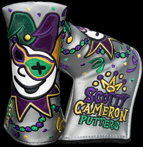 スコッティキャメロン マルディグラ ジョニージェスター ヘッドカバー シルバー  SCOTTY CAMERON 2025 MARDI GRAS JOHNNY JESTER HEADCOVER SILVER SC050023