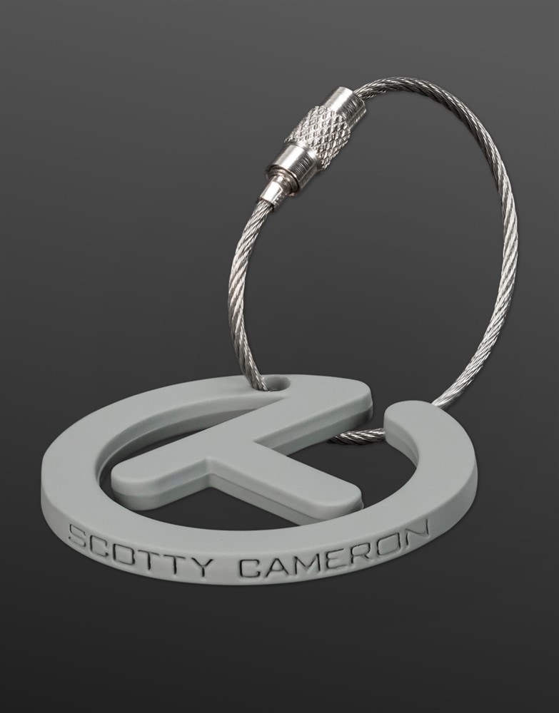 スコッティキャメロン サークルT キーホルダー グレー SCOTTY CAMERON 2025 KEY FOB SOFT TOUCH CIRCLE T GRAY SC010002