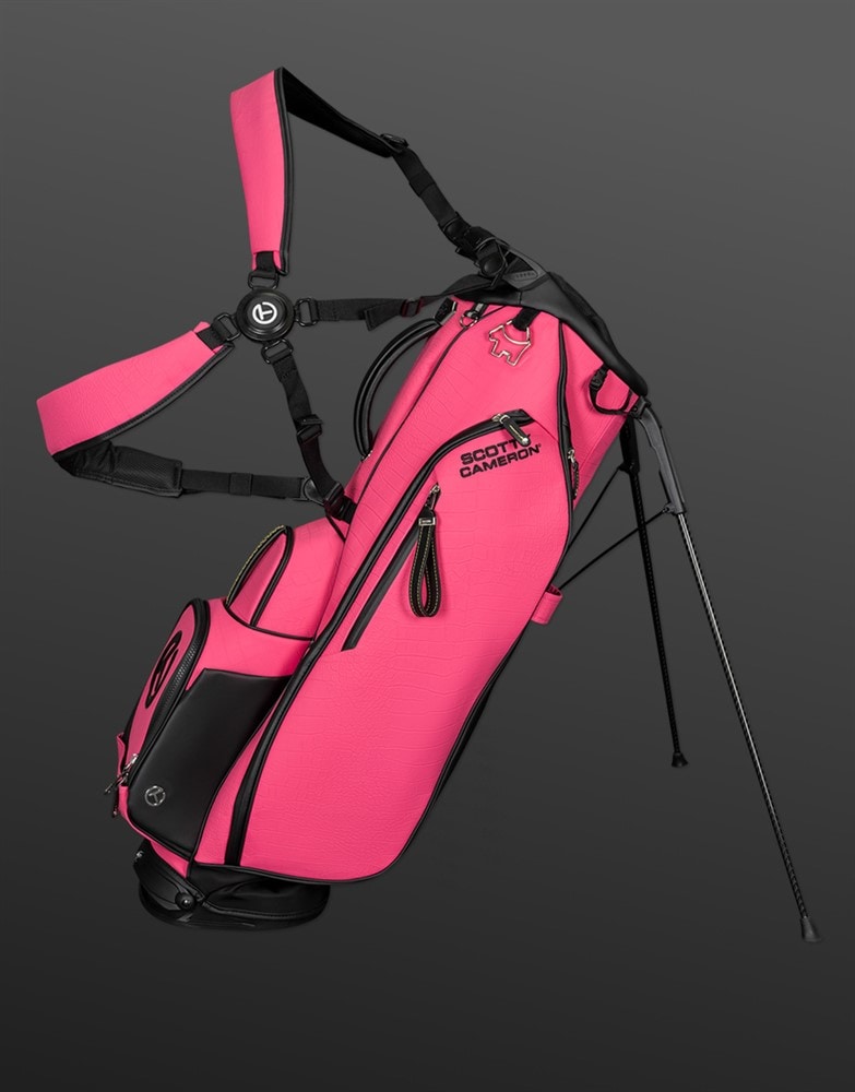 スコッティキャメロン エキゾチック エレクトリック ピンク プレーヤー V スタンドバッグ　SCOTTY CAMERON 2025 EXOTIC ELECTRIC PINK PLAYER V STAND BAG GREEN SC020024