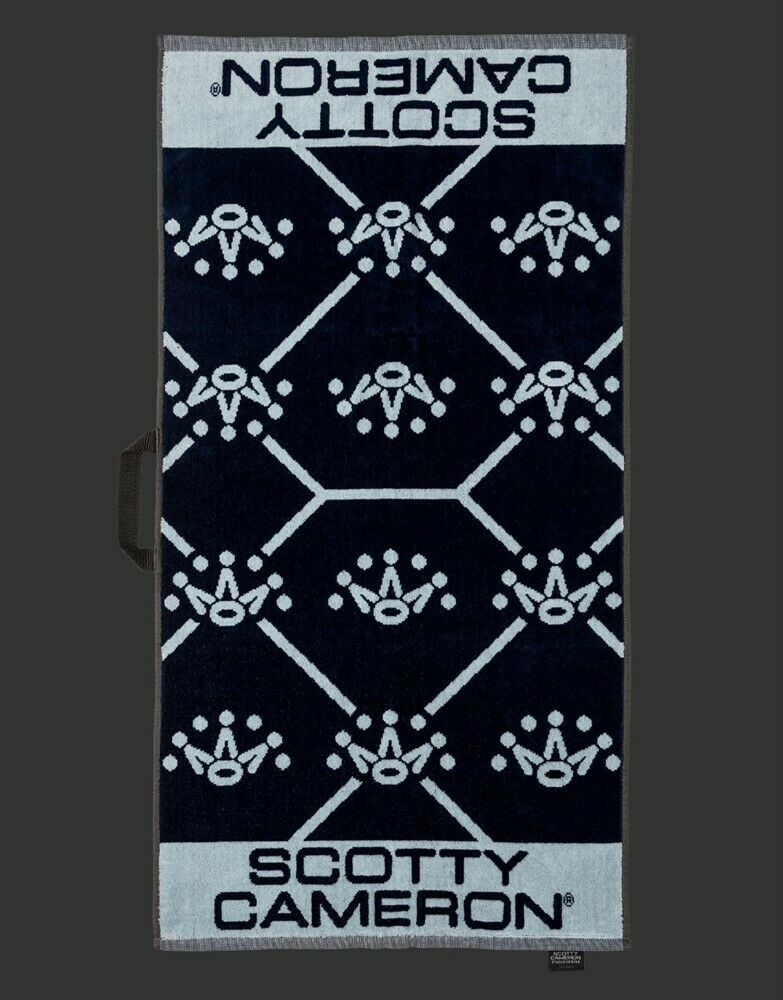 その他 SCOTTY CAMERON Argyle Crown Golf Towel スコッティキャメロン アーガイルクラウン タオル ネービー SCOTTY