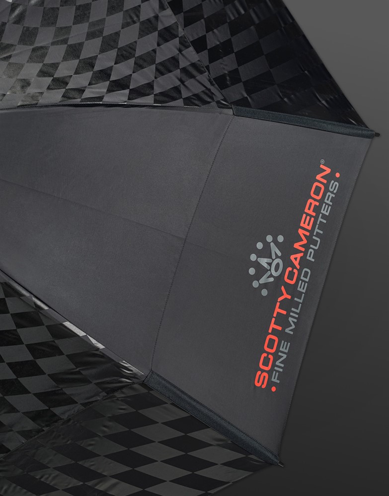 スコッティキャメロン ツアー ダブルキャノピー ブラック チェッカード アンブレラ SCOTTY CAMERON 2025 BLACK CHECKERED UMBRELLA SC010034