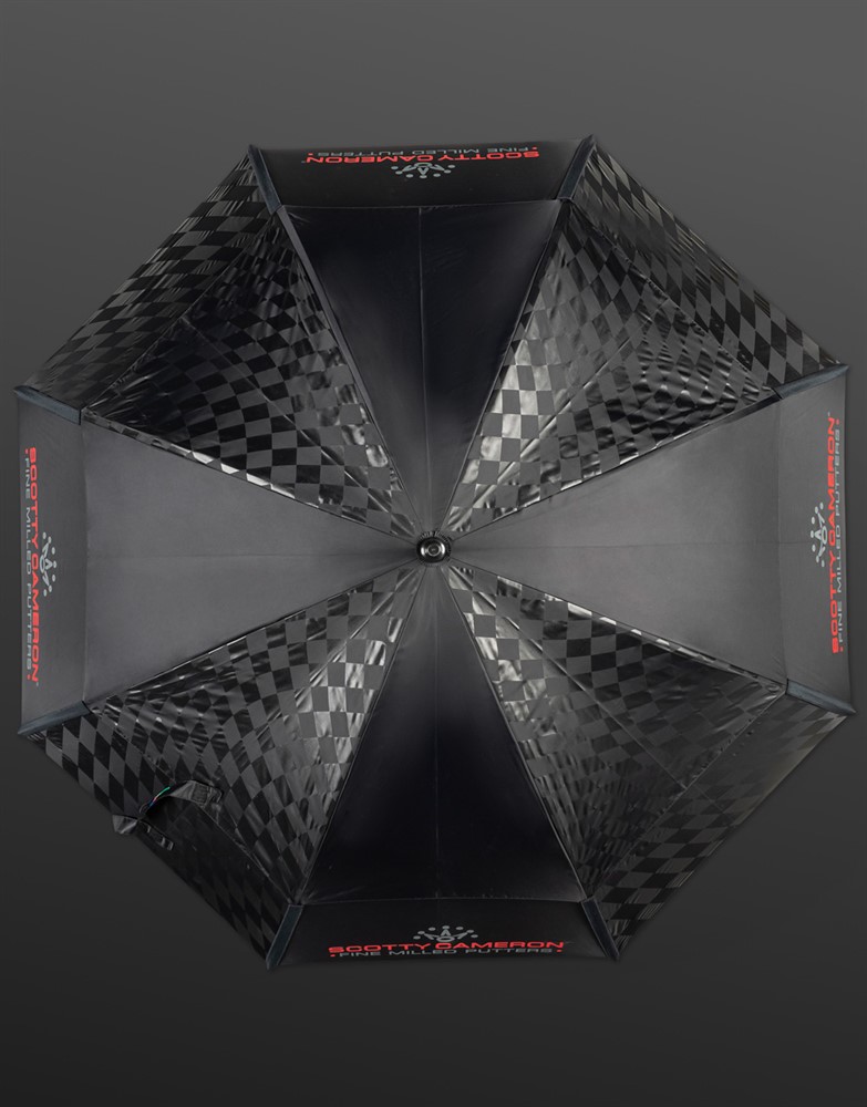 スコッティキャメロン ツアー ダブルキャノピー ブラック チェッカード アンブレラ SCOTTY CAMERON 2025 BLACK CHECKERED UMBRELLA SC010034