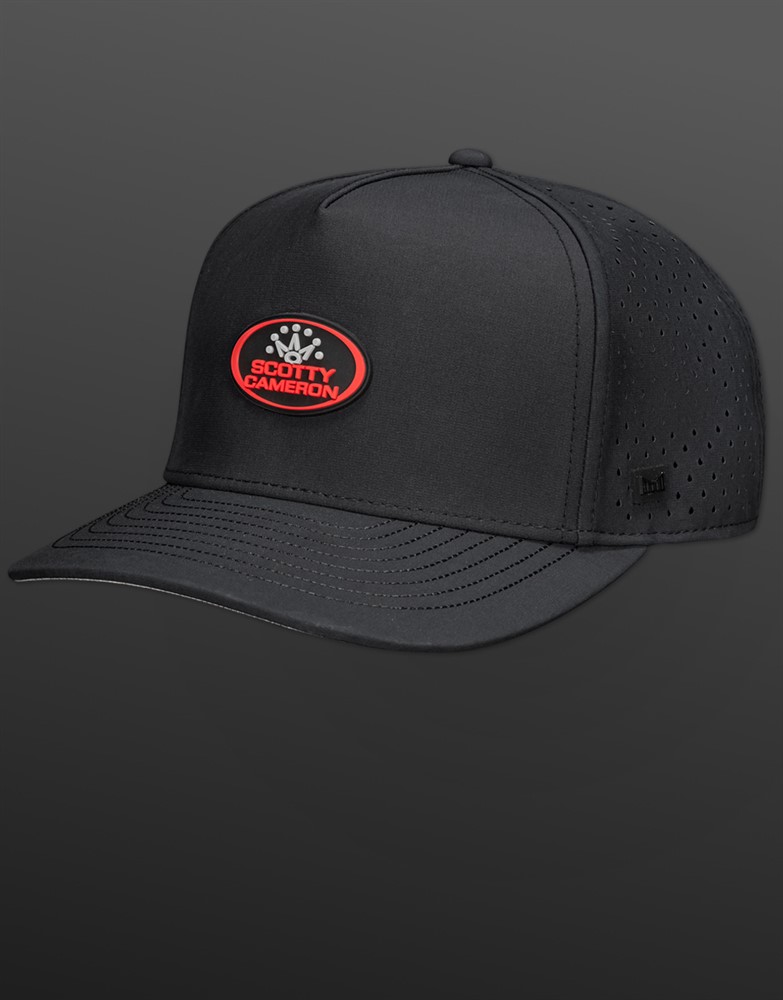 スコッティキャメロン オーバル SC クラウン パッチ メリン オディシー ハイドロ キャップ ブラック  SCOTTY CAMERON 2025 BLACK OVAL SC CROWN PATCH MELIN ODYSEA HYDRO HAT BLACK SC060020