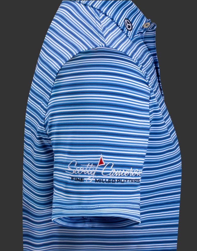 スコッティキャメロン ツアーポロ ホッドヘッドハリー クリフトン パフォーマンス ジャージー マコブルー Ｓ　SCOTTY CAMERON 2024 POLO SHIRT HOT HEAD HARRY PERFORMANCE JERJEY MAKO BLUE SMALL SO070006