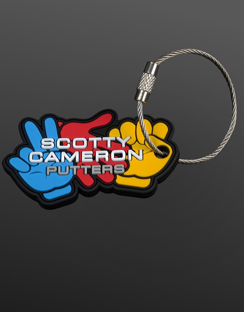スコッティキャメロン ローシャンボー キーホルダー ブルー/レッド/イエロー  SCOTTY CAMERON 2025 ROSHAMBO KEY FOB SC010043