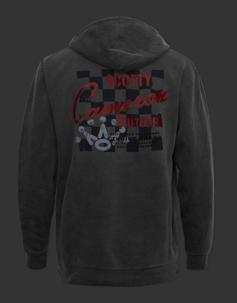 スコッティキャメロン ジェニュインブランド フーディー ピグメントブラック S 　SCOTTY CAMERON GENUINE BRAMD HOODIE PIGMENT BLACK SMALL 105328