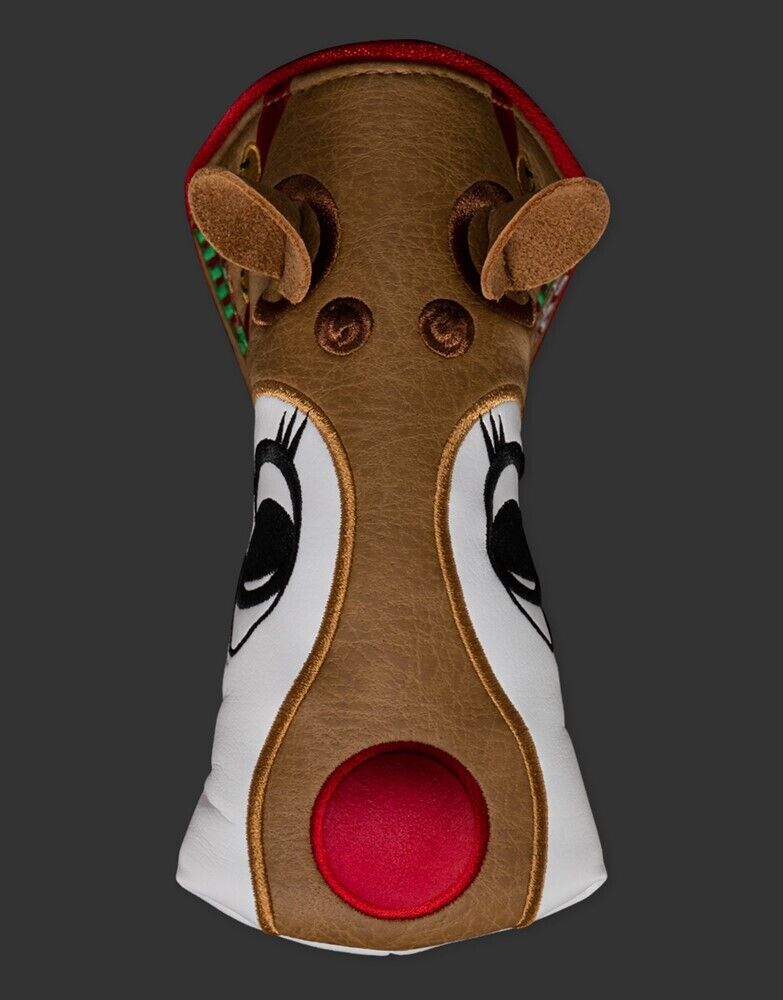 スコッティキャメロン 2022 ホリデー ルドルフ ヘッドカバー ブラウン/ホワイト　SCOTTY CAMERON 2022 HOLIDAY RUDOLPH HEADCOVER BROWN 104717