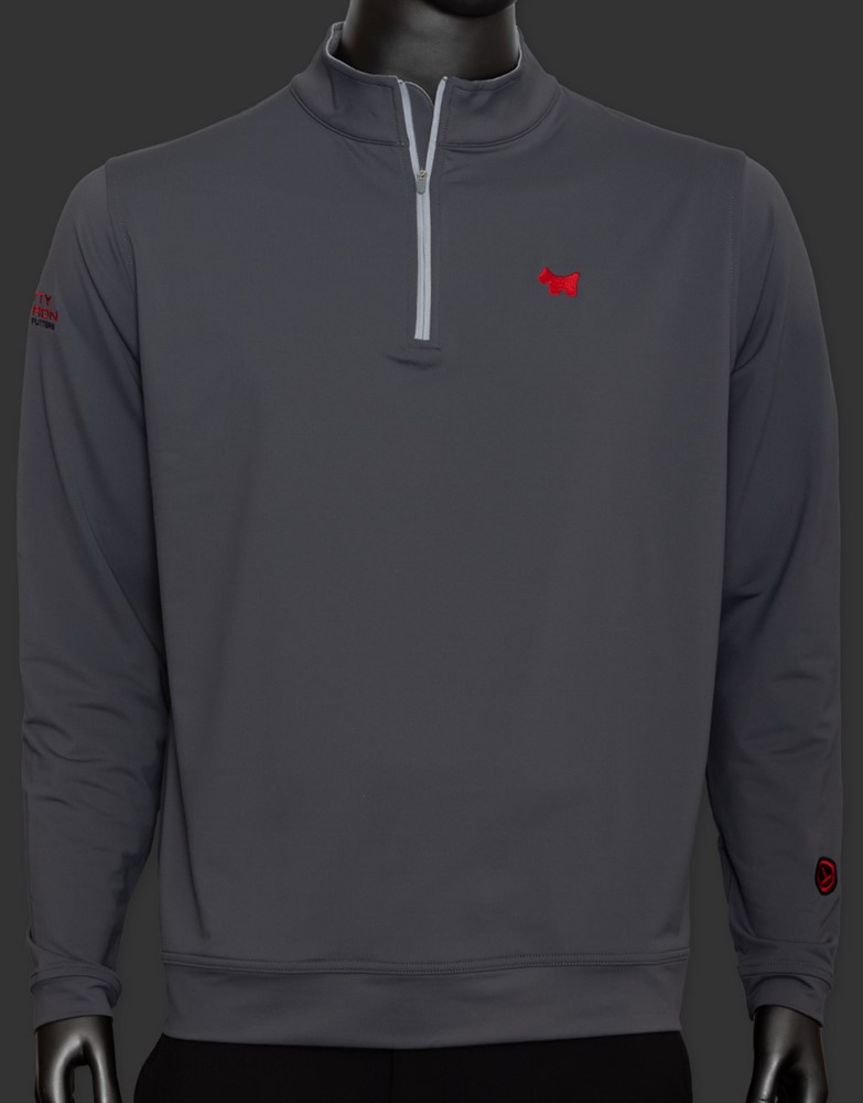 スコッティキャメロン スコッティドッグ パース パフォーマンス クオータージップ プルオーバー アイアン S 　SCOTTY CAMERON SCOTTY DOG PERTH PERFORMANCE QUATER ZIP PULL OVER IRON SMALL 104721