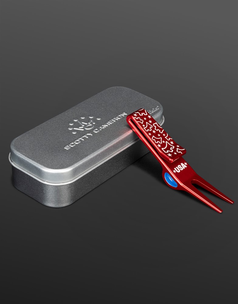 スコッティキャメロン ライダーカップ チームUSA クリップピボットツール レッド　SCOTTY CAMERON 2025 STARS & SCOTTY DOG CLIP PIVOT TOOL GRAY SC110026