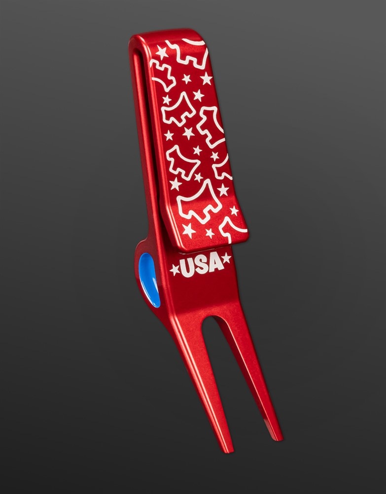 スコッティキャメロン ライダーカップ チームUSA クリップピボットツール レッド　SCOTTY CAMERON 2025 STARS & SCOTTY DOG CLIP PIVOT TOOL GRAY SC110026