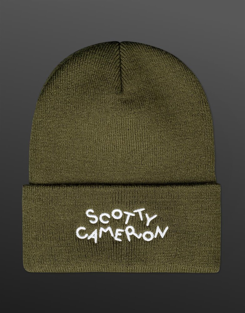 スコッティキャメロン ダンシングスコッティキャメロン ニットキャップ ビニー オリーブ  SCOTTY CAMERON 2025 OLIVE DANCING SCOTTY CAMERON KNIT BEANIE SC060030