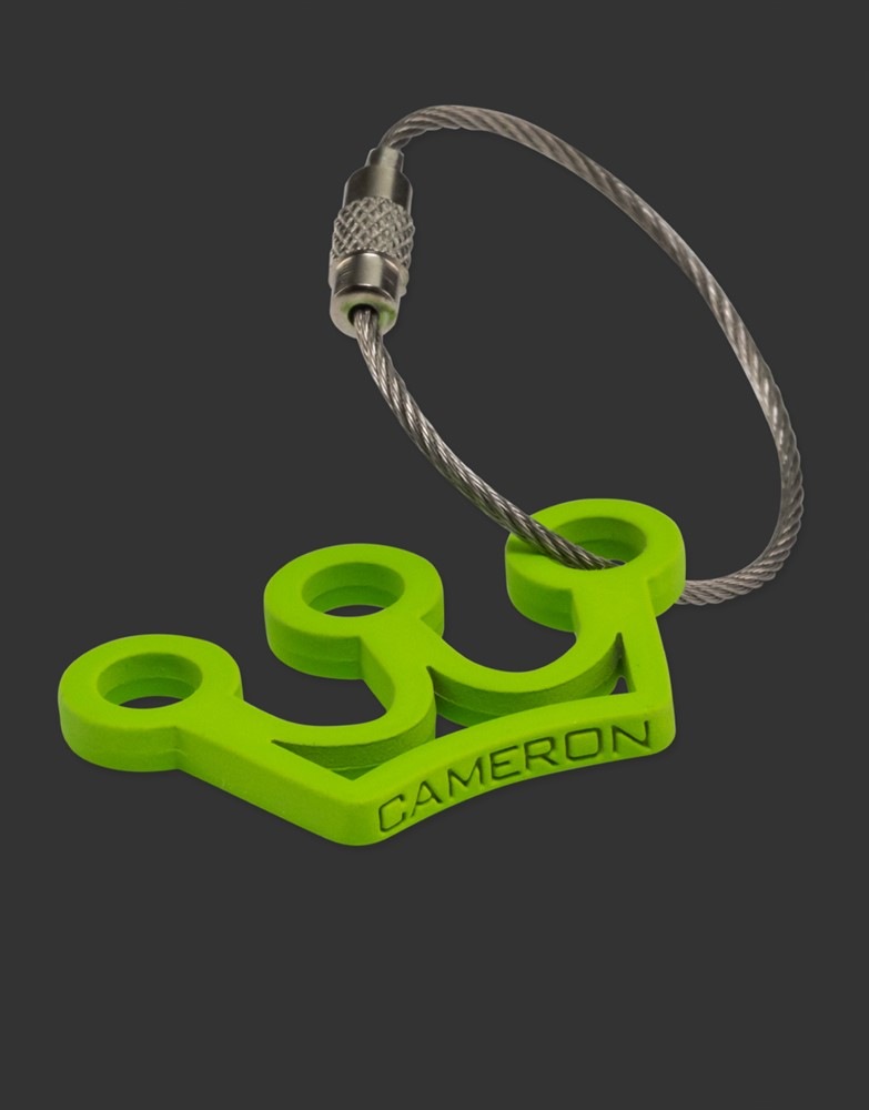 スコッティキャメロン ソフトタッチ ミニクラウン キーホルダー グリーン  SCOTTY CAMERON 2024 MINI CROWN SOFT TOUCH METAL KEY FOB GREEN 105382