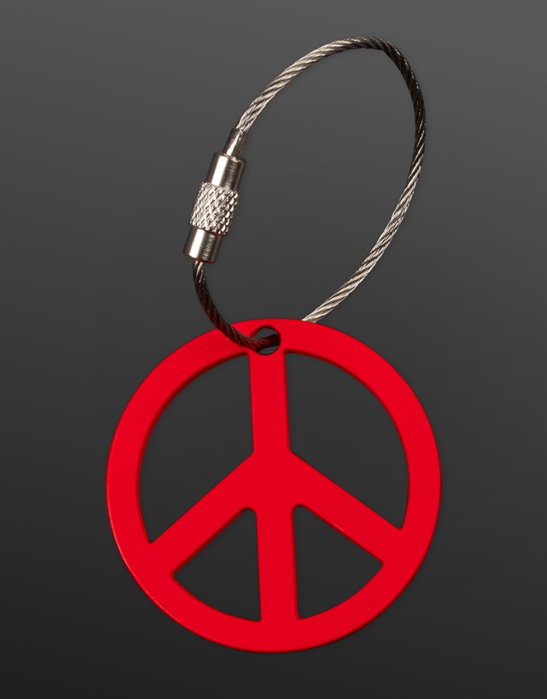 スコッティキャメロン ピースサイン キーホルダー レッド  SCOTTY CAMERON 2025 RED PEACE SIGN KEY FOB SC010003