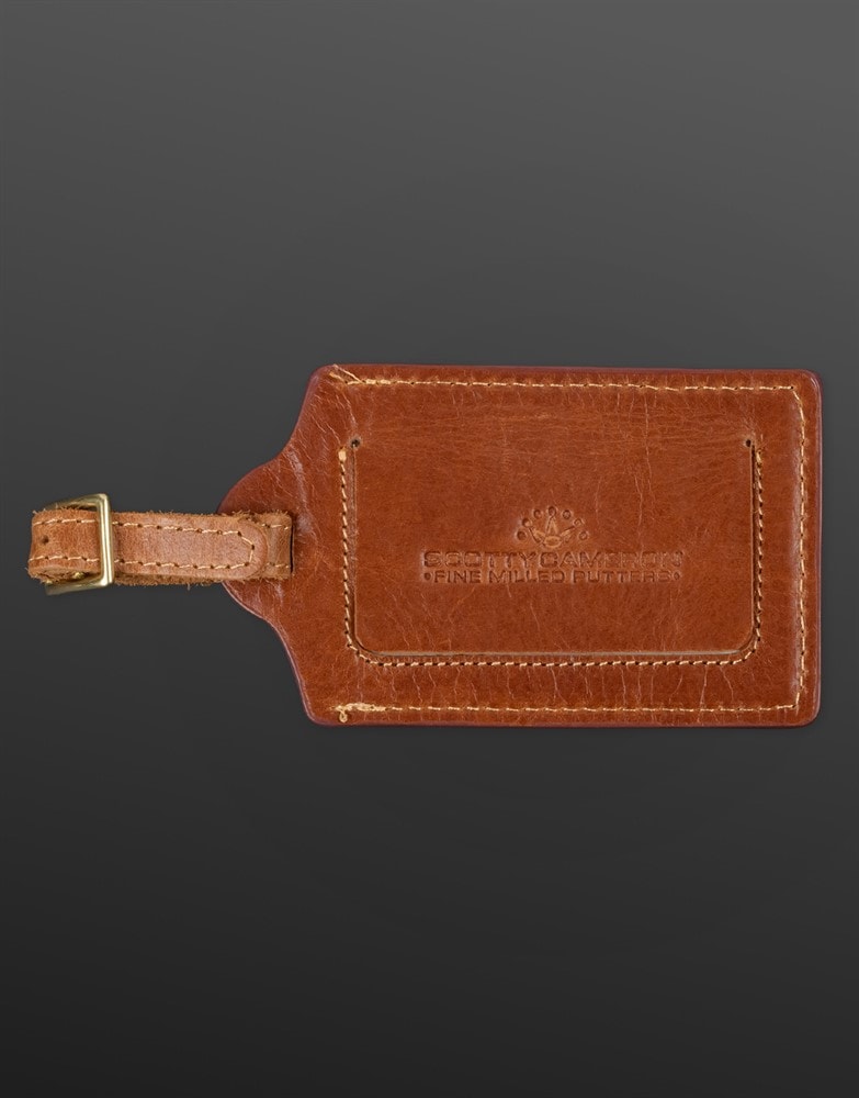 スコッティキャメロン クロップド クラウン レザー ラゲージタグ