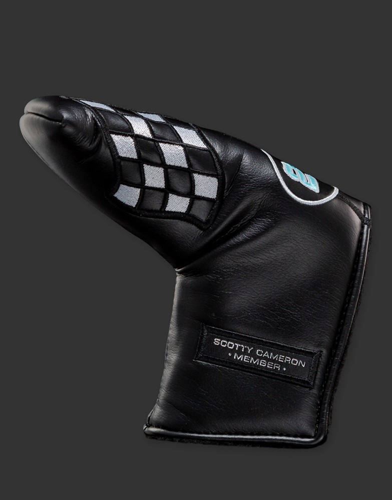 スコッティキャメロン 2022 クラブキャメロン チェッカーフラグ ヘッドカバー ブラック　CAMERON 2022 CLUB CAMERON CHECKER FLAG HEADCOVER BLACK CC2022HC