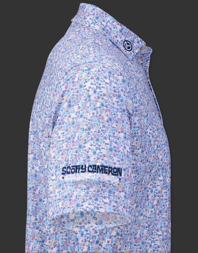 スコッティキャメロン ツアーポロ アガベマン グルービー パフォーマンス ジャージー ホワイト Ｓ　SCOTTY CAMERON 2024 POLO SHIRT AGAVE MAN GROOVY PERFORMANCE JERSEY WHITE SMALL SO070048