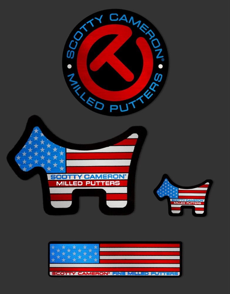 値下げ　入手困難　Scotty Cameron アメリカ国旗 リーシュ 送料無料代引不可メール便＞キャメロン USA ステッカーセット SCOTTY