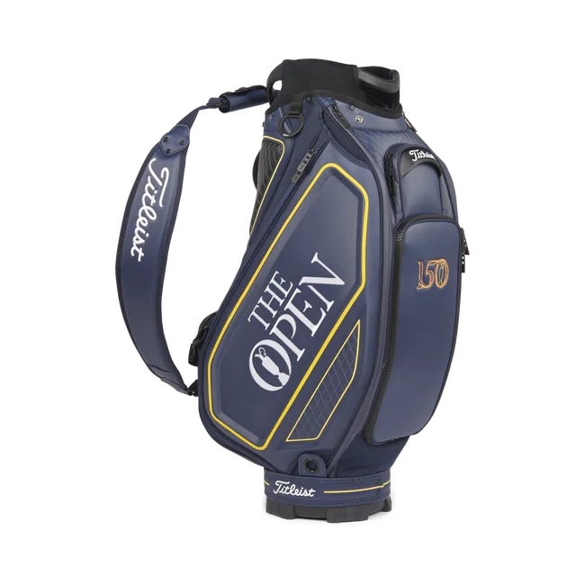 タイトリスト 2022 全英オープン ツアー スタッフバッグ ネービー/ホワイト TITLEIST THE 150TH OPEN TOUR STAFF BAG BLACK/WHITE TB22SF9-BRT