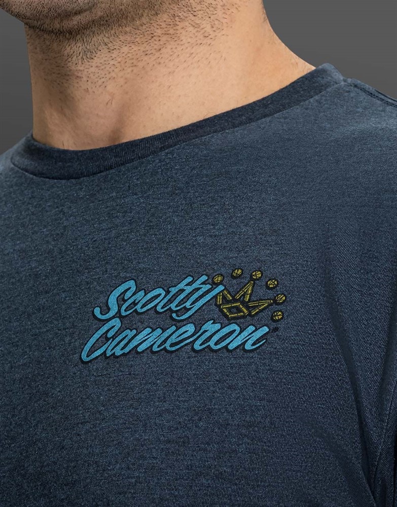 スコッティキャメロン　Ｔシャツ　T-shirt Crown Stacked スコッティキャメロン コナ クラウン Tシャツ ラグーンブルー S SCOTTY