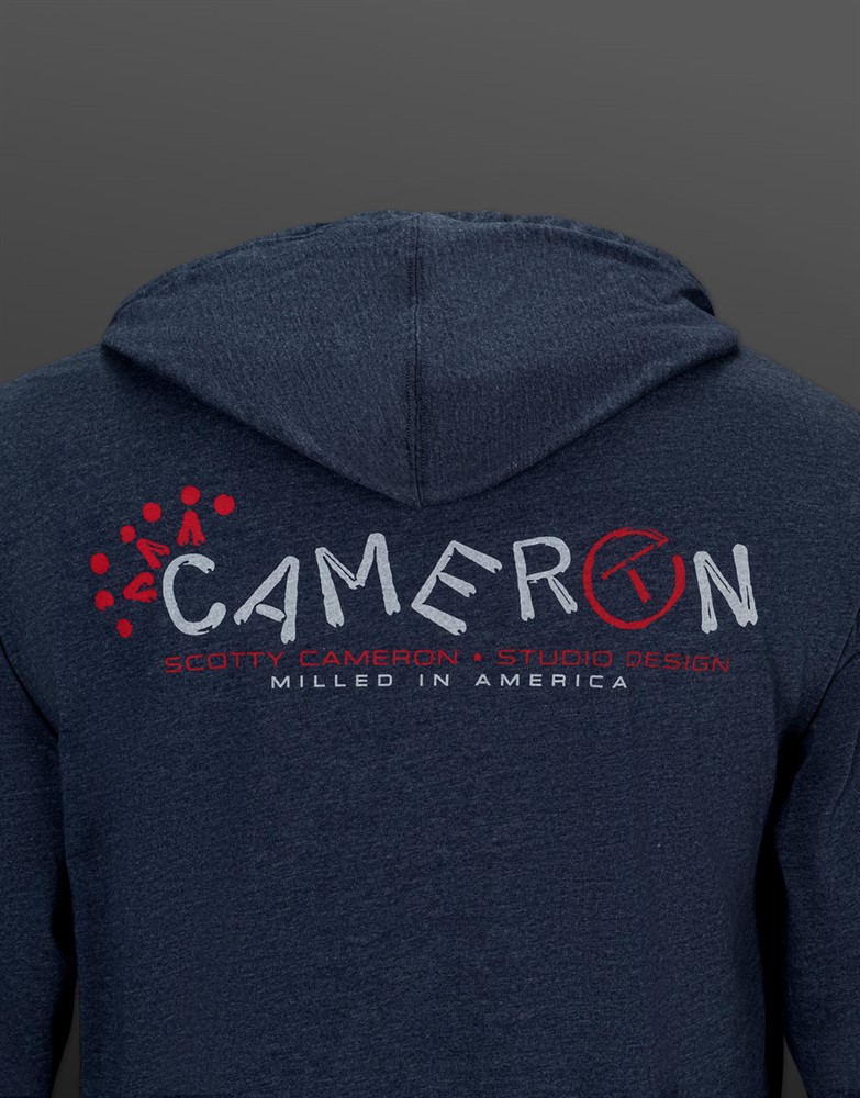 スコッティキャメロン スタンプド ライトウェイト フーディ ネイビーヘザー L　SCOTTY CAMERON STAMPED LIGHT WEIGHT HOODIE NAVY HEATHER LARGE SC080068