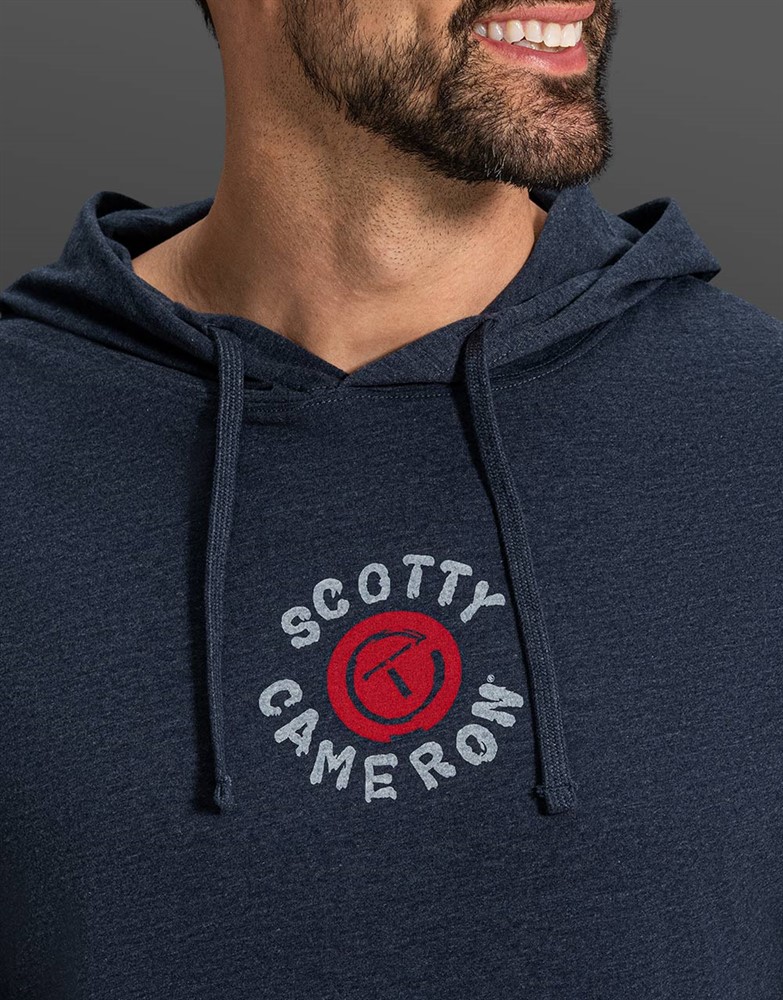 スコッティキャメロン スタンプド ライトウェイト フーディ ネイビーヘザー L　SCOTTY CAMERON STAMPED LIGHT WEIGHT HOODIE NAVY HEATHER LARGE SC080068