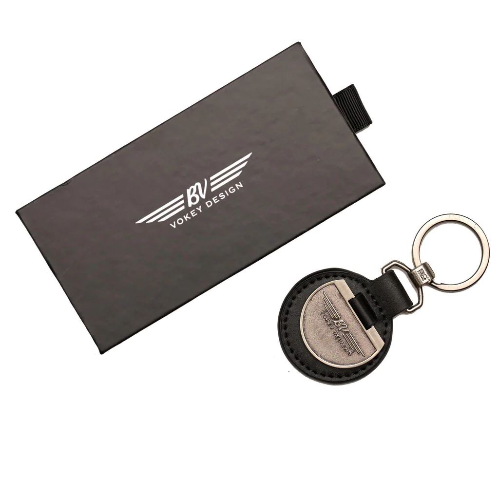 ボーケイ 2021 ＢＶウィング キーリング アンティーク ニッケルレザー　VOKEY 2021 BV WINGS KEYRING ANTIQUE NICKEL LEATHER 40322