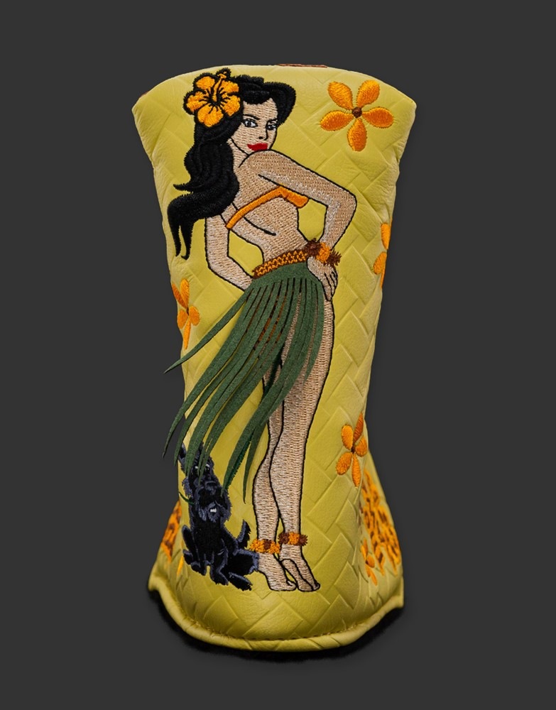 スコッティキャメロン 2022 ビンテージオアシス フラガール ヘッドカバー イエロー CAMERON 2022 HAWAIIAN OPEN VINTAGE OASIS HULA GIRL HEADCOVER YELLOW 103099