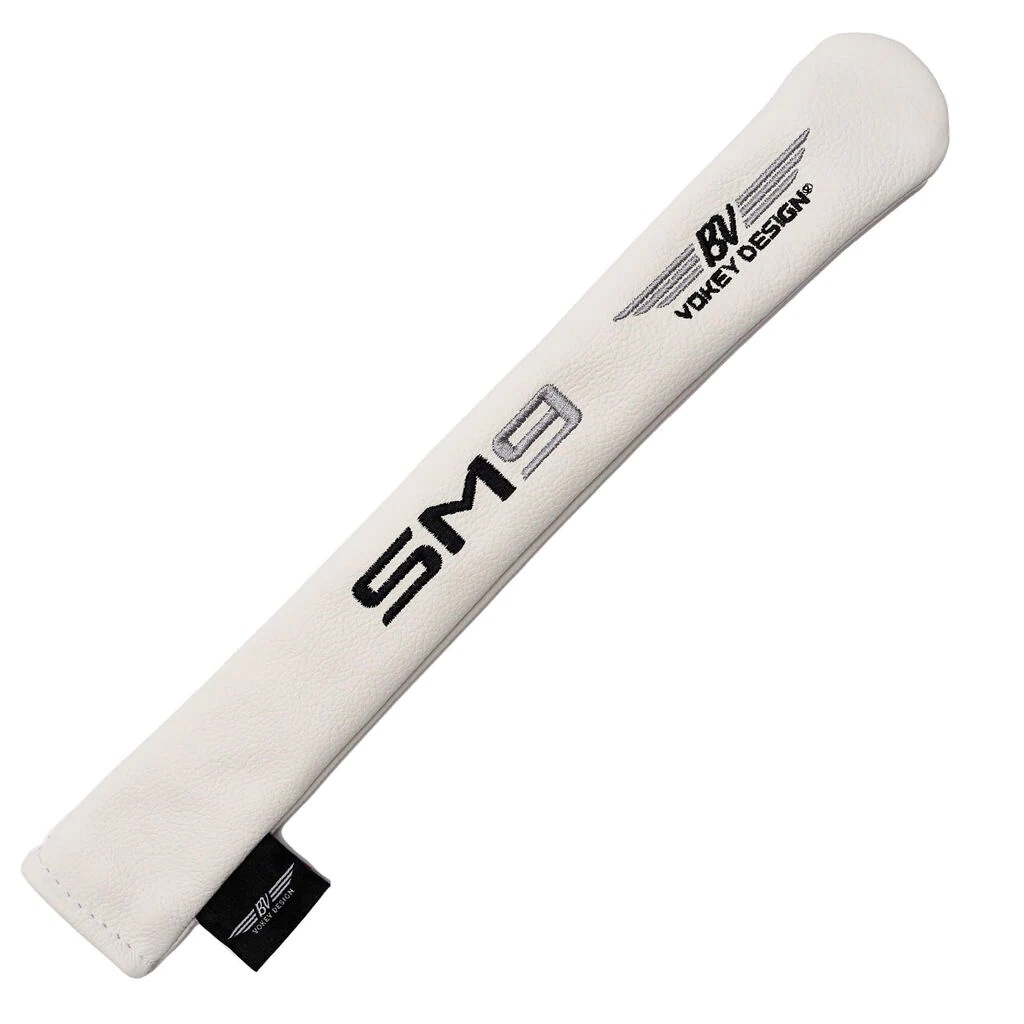 ボーケイ アライメントスティック ヘッドカバー ホワイト/ブラック/シルバー VOKEY 2022 ALIGNMENT STICK LEATHER HEADCOVER WHITE + BLACK/SILVER 40480
