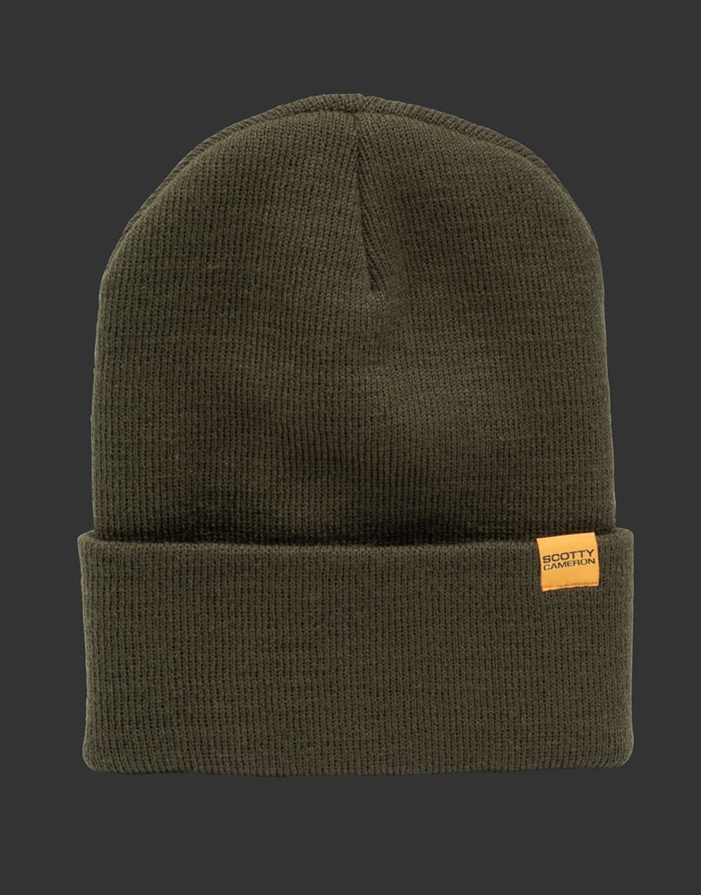 スコッティキャメロン クラウン&CO ニットキャップ ビニー オリーブ SCOTTY CAMERON CROWN & CO. BEANIE OLIVE/YELLOW-BLACK 105174