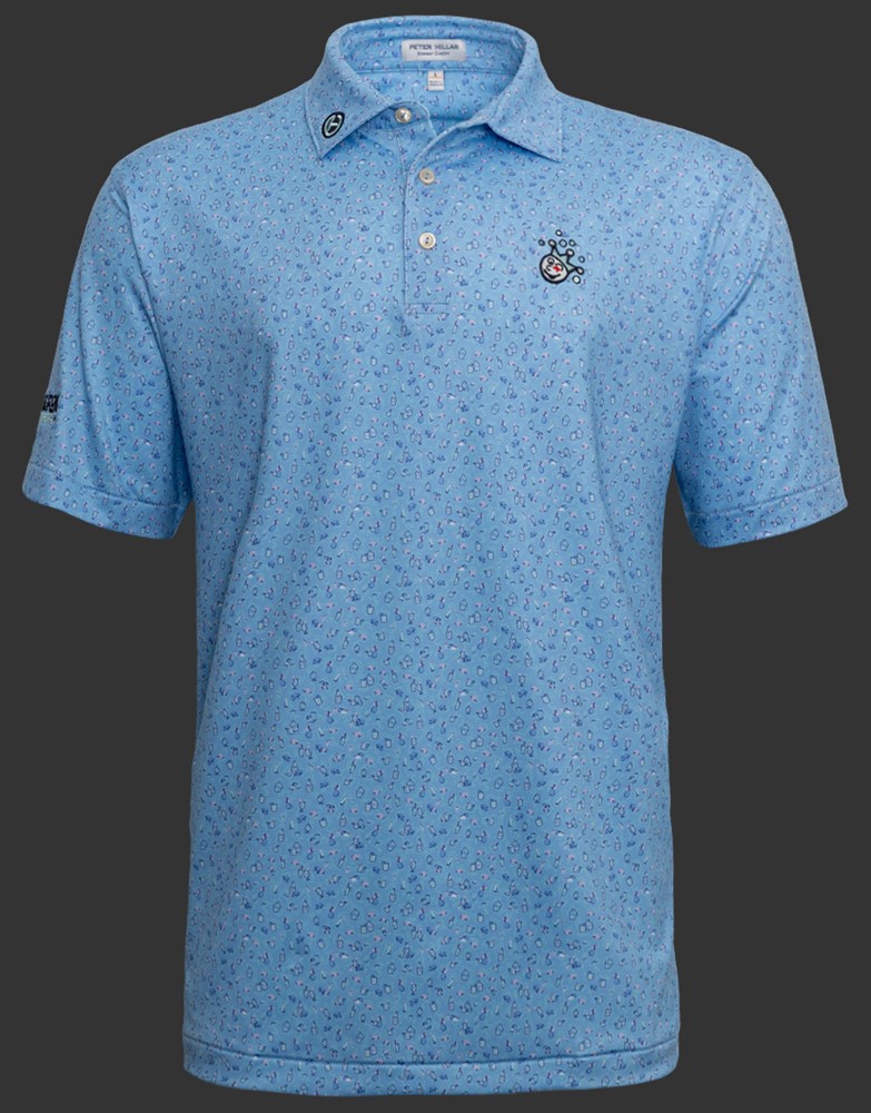 スコッティキャメロン ポロシャツ ジャックポットジョニー ペインキラーズパフォーマンス ジャージ コテージブルー Ｌ　SCOTTY CAMERON 2023 POLO SHIRT JACKPOT JOHNNY PAINKILLERS PERFORMANCE JERSEY COTTAGE BLUE LARGE 105110