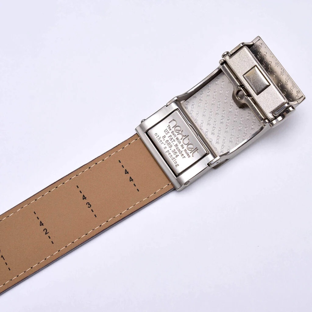 ボーケイ レザー ストラップベルト エスプレッソ VOKEY BV WINGS BEVELED MATTE NICKEL BELT WITH ESPRESSO LEATHER STRAP 40316