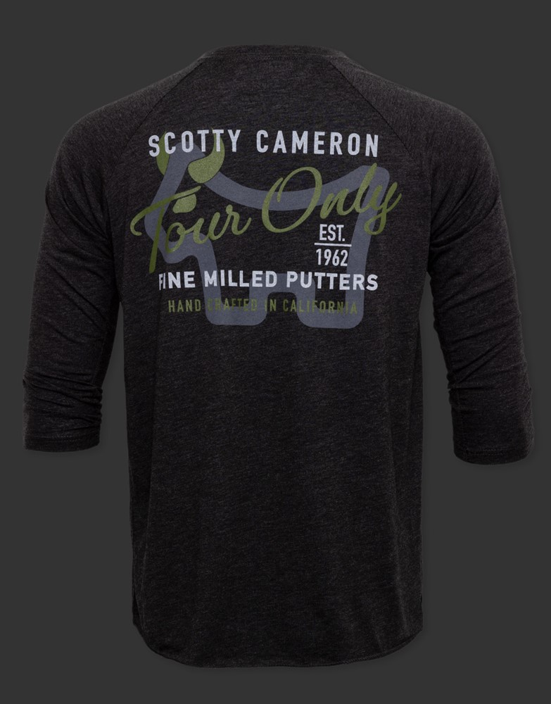 スコッティキャメロン ツアーオンリー スコッティブルドッグ　ラグランスリーブ Tシャツ ブラック Ｓ SCOTTY CAMERON 2023 TOUR ONLY SCOTTY BULLDOG RAGLAN SLEEVE T SHIRT BLACK SMALL 105143