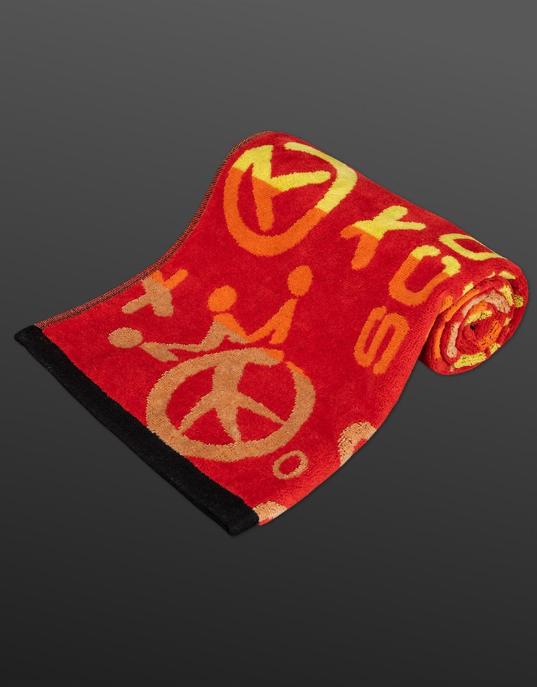 スコッティキャメロン クラウンクルー ゴルフタオル レッド/イエロー SCOTTY CAMERON 2025 CROWN CREW GOLF TOWEL RED/YELLOW SC100019