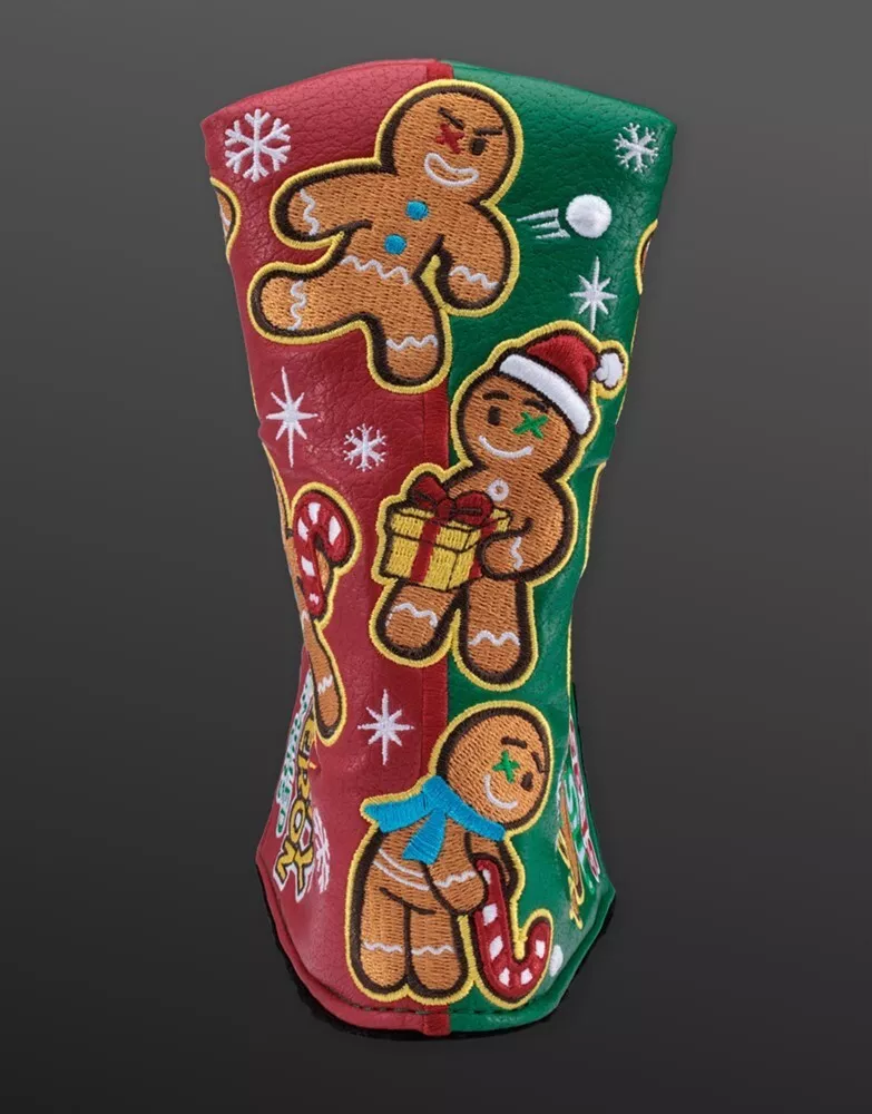 スコッティキャメロン ２０２４ ホリデー ジンジャーブレッドメン ヘッドカバー レッド/グリーン　SCOTTY CAMERON 2024 HOLIDAY GINGERBREAD MEN HEADCOVER RED/GREEN SC050019