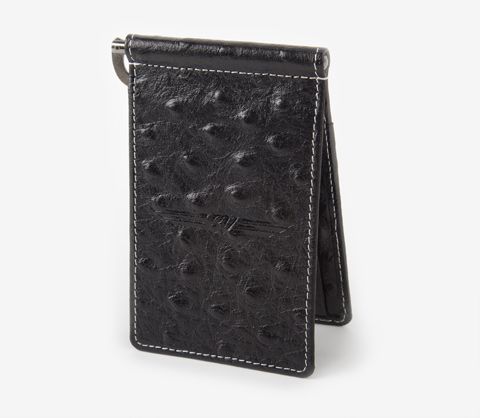 ボーケイ　オーストリッチ　マネーホルダー　ブラック　VOKEY　2014 OSTRICH LEATHER MONEY HOLDER BLACK 38754