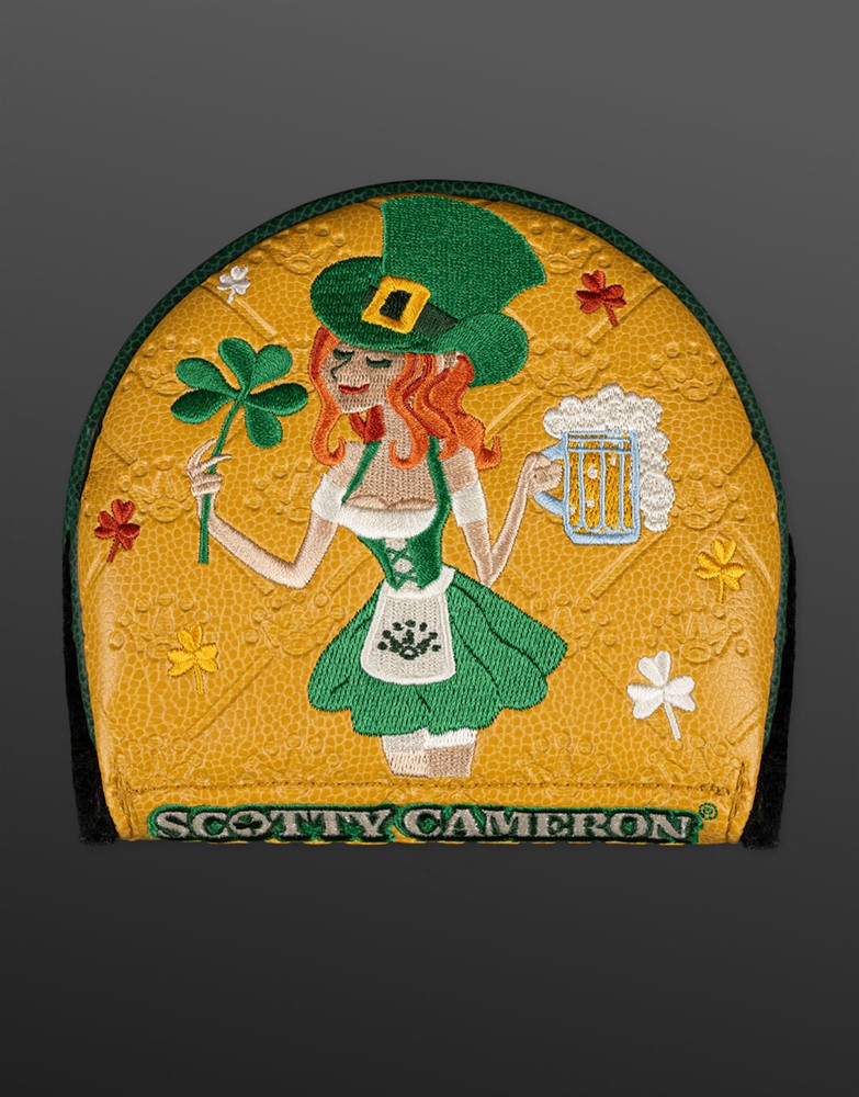 スコッティキャメロン セントパトリクスデイ ラッキー リリー ミッドラウンド 左用 ヘッドカバー イエロー　SCOTTY CAMERON 2026 ST. PATRICKS DAY LUCKY LILY MID ROUND LEFT HAND HEADCOVER YELLOW SC050061