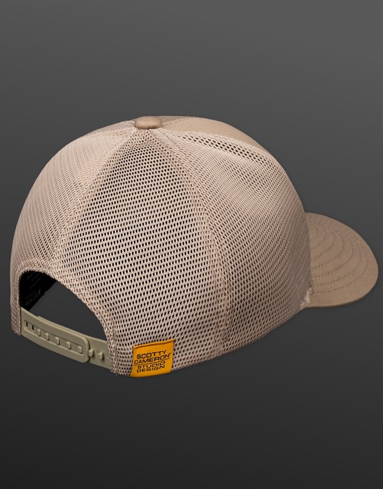 スコッティキャメロン フィーリン ラッキー フレックスフィット トラッカーキャップ カーキ  SCOTTY CAMERON 2026 FEELIN' LUCKY FLEXFIT TRUCKER CAP KHAKI SC060037