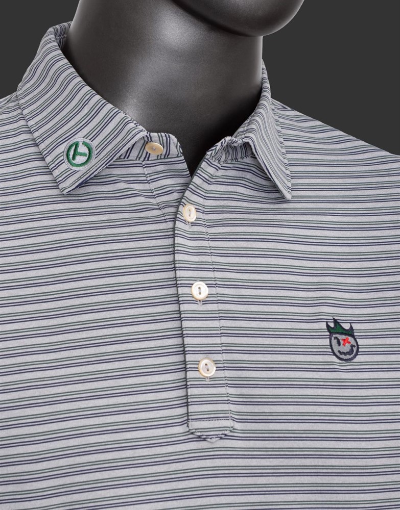 スコッティキャメロン ポロシャツ ホットヘッドハリー デューン パフォーマンス ジャージ ゲ―ルグレー Ｌ　SCOTTY CAMERON 2023 POLO SHIRT HOT HEAD HARRY DUNN PERFORMANCE JERSEY GALE GRAY LARGE 104704
