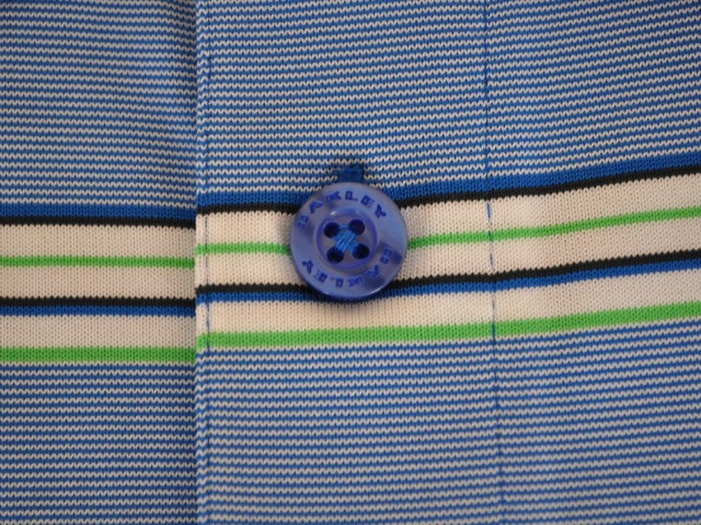 オークリー ストライプパイプポロ ブルーM OAKLEY STRIPE PIPE POLO BLUE AURA M 432245