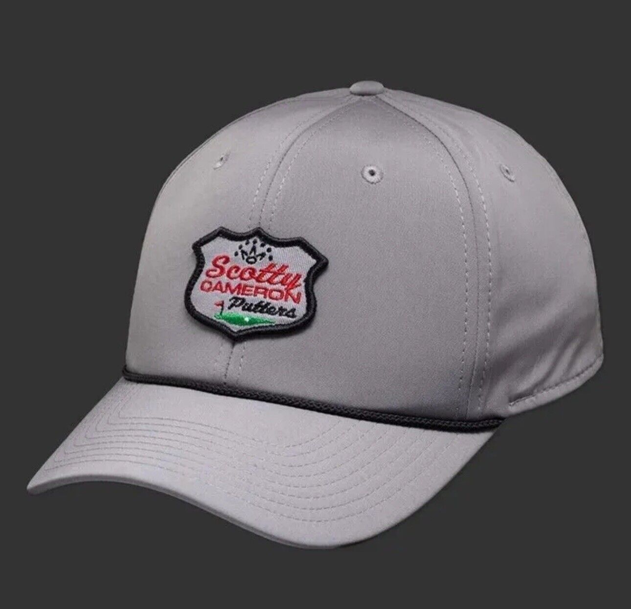 スコッティキャメロン SCレトロパッチ ロープキャップ グレー/ブラック SCOTTY CAMERON 2024 SC RETRO PATCH ROPE CAP GRAY/BLACK 104961