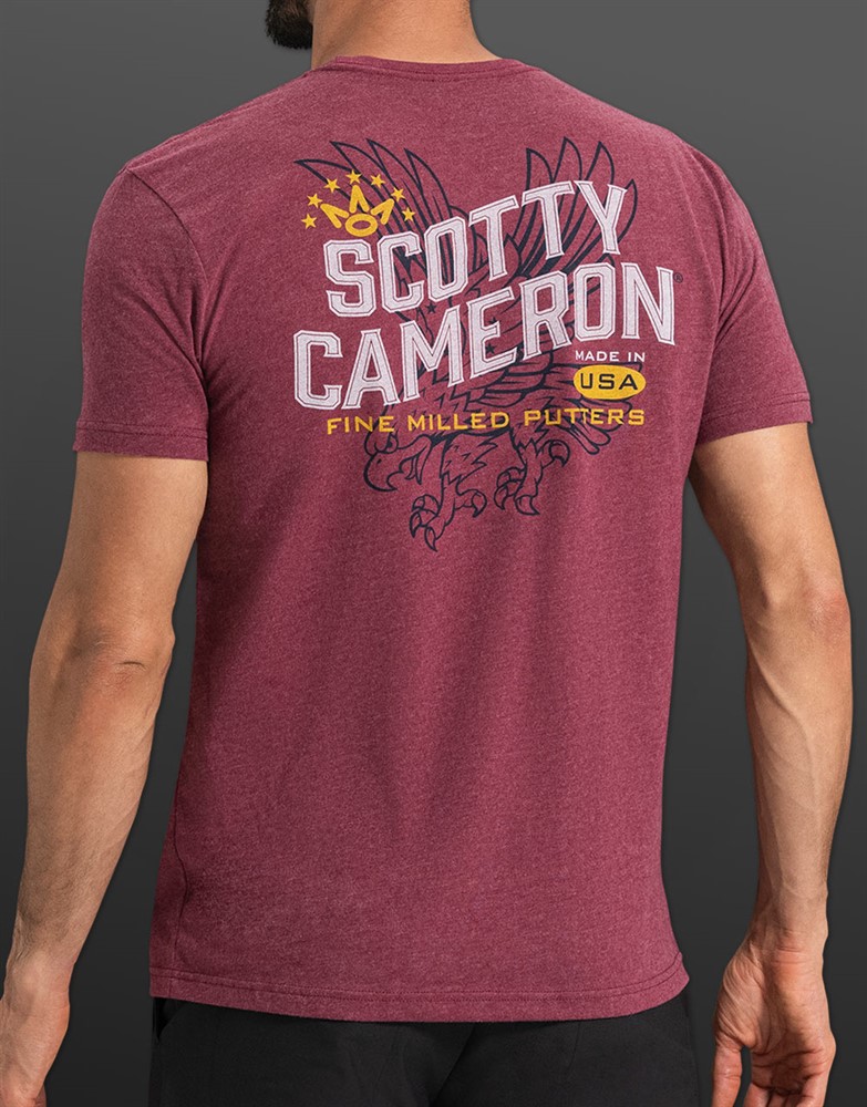 スコッティキャメロン US イーグル Tシャツ マルーン Ｌ  SCOTTY CAMERON 2025 US EAGLE T SHIRT MAROON LARGE SC080078