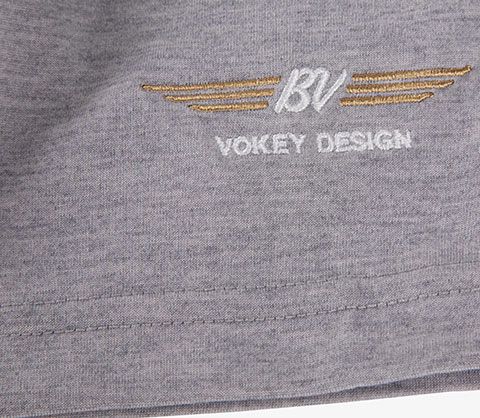 ボーケイ ツアーポロ アスレチックフィット グレー Ｓ VOKEY FJ SOLID JERSEY CONTRAST EDGE POLO GRAY 22711S