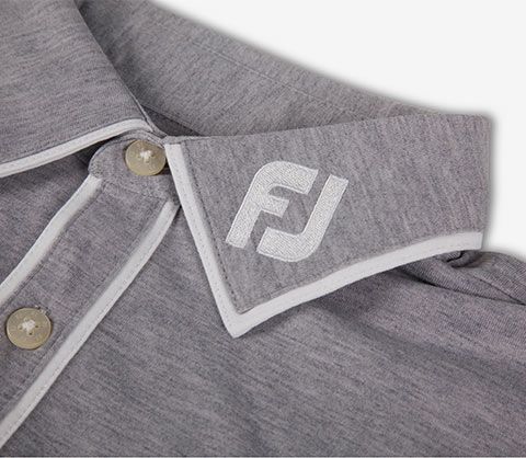 ボーケイ ツアーポロ アスレチックフィット グレー Ｓ VOKEY FJ SOLID JERSEY CONTRAST EDGE POLO GRAY 22711S