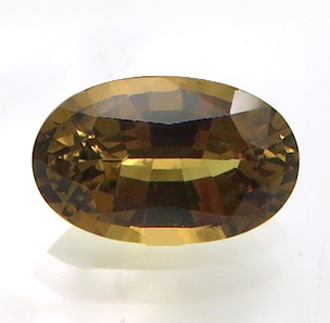 レアストーン 上級品 クリノゾイサイト 1.45ct 褐色 透明 クリーン