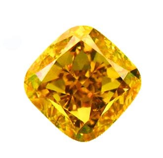 ����󥸥���������������� 0.373ct Fancy Deep Orangy Yellow SI-1 ���������ƥ��� ��ϲ��ʪŸ���� 3635