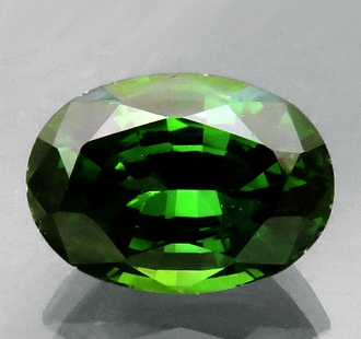 グリーンジルコン 4.18ct 最近あまり見ない ロータイプのジルコン