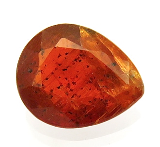 新しい レアストーン 裸石 ルース オレンジカイヤナイト 2.57ct 濃い