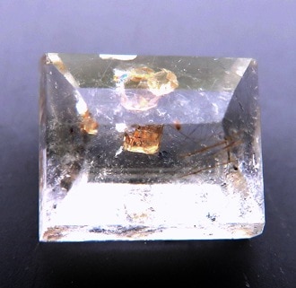 水晶中のアナテース(鋭錐石美結晶) 3.16ct Anatase ブラジル産 瑞浪