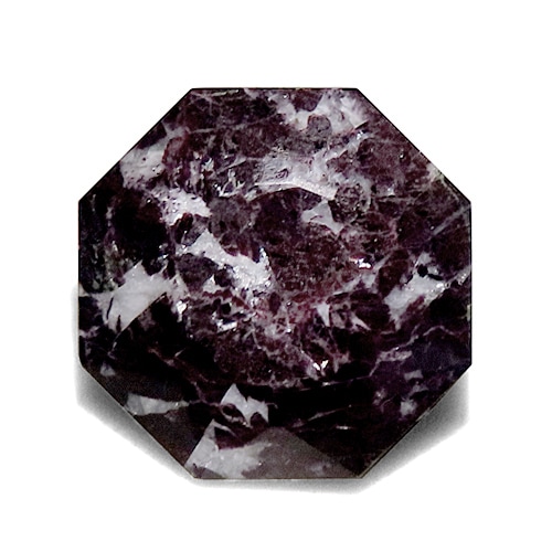 ☆レース付スタンド(紅石) レアストーン ルース ピーモンタイト 5.78ct 紅簾石石英片岩の一