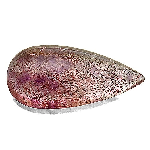 ストロベリークォーツ 25.86ct ルース ブラジル 瑞浪鉱物展示館